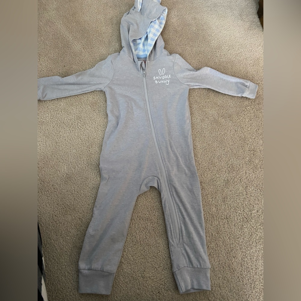 Cat and Jack Hooded Bunny Romper Easter Tail